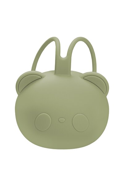APPEKIDS Suport pentru suzeta din silicon, AppeKids, The Little Bear - Raw Green