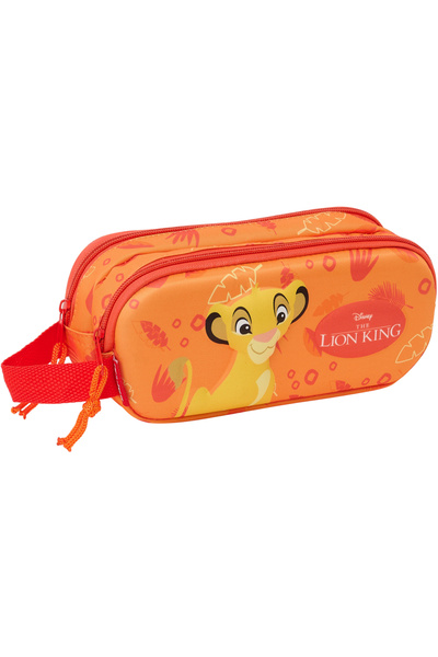 safta Penar 3D Lion King cu 2 compartimente, 21x8x6 cm
