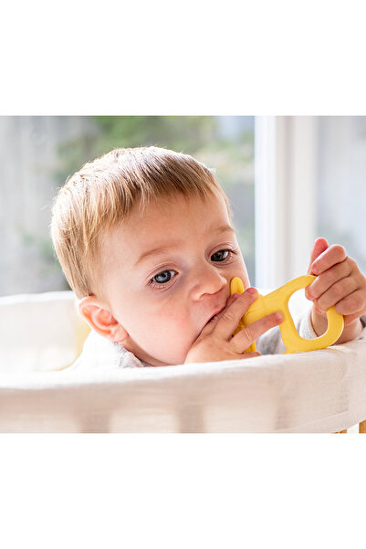 OEM Silicone Sensory Teething Toy, "Giraffe Party" - Mint