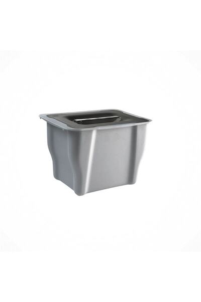 woodhub Gri 5 Litre Modern Çöp Kutusu, Şık ve Kullanışlı Ev ve Ofis İçin