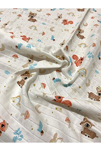 YUSRAMODA بطانية وغطاء موسلين متعدد الأغراض 100% قطن معتمد من أوكو تكس 90x90 سم