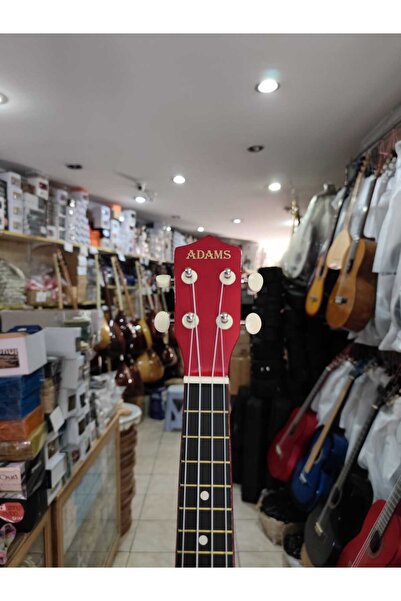 Adams Soprano Ukulele Naturel/Kırmızı 4 Telli Çocuk Ukulele
