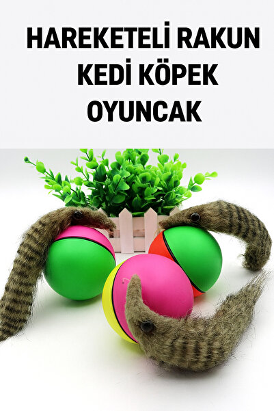 Yenilig Hareketli Rakun Kedi Köpek Oyuncağı – Sesli ve Etkileşimli Peluş Oyun Arkadaşı