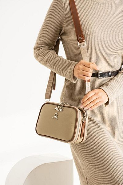Baginn Cross Strap Women's Shoulder Bag 25*15 cm Vegan Leather Mega Bag Messenger Bag Faux Leather
