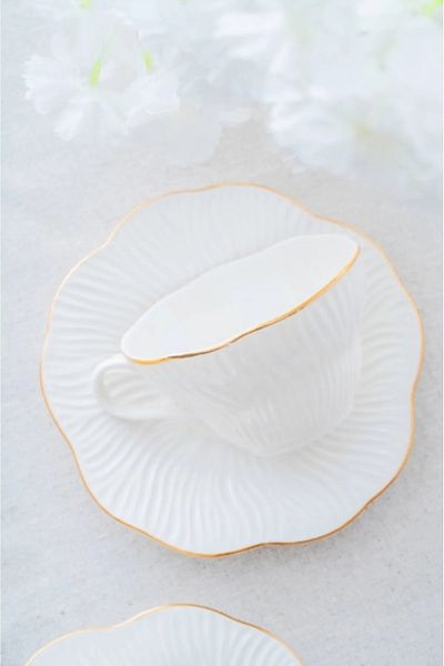 ACAR Toronto Gold Set of 6 Teacups Porwm-06186