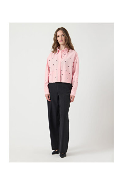 YAS. YASLEE LS KRÓTKA HAFTOWANA KOSZULA S. D2D