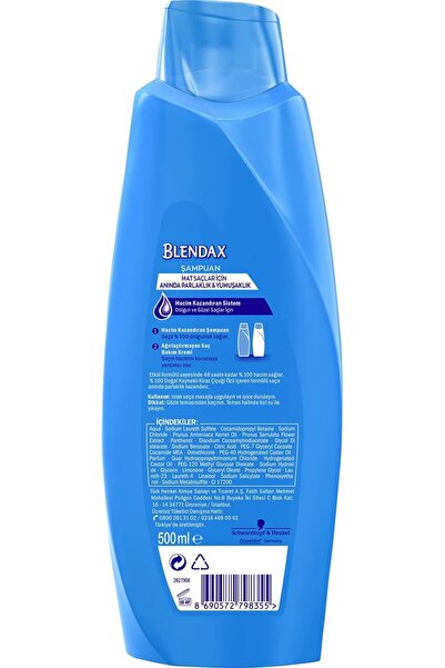 Blendax Kiraz Çiçeği Özlü 500 ml x2 + Yasemin Özlü 500 ml x2 Hacim Veren Şampuan Seti