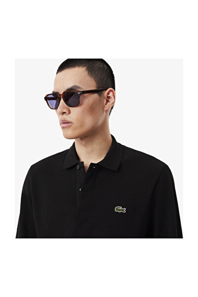 Lacoste Poloshirt Langarmpoloshirt ή Petit Piqué mit gesticktem Logo