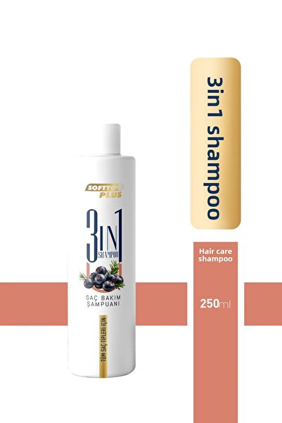 Softto Plus 250 ml 3in1 Hair Care Shampoo