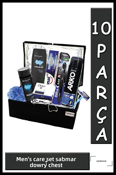 Arko Men Groom Engagement Bundle Set Men's Grooming Set Sabmar Groom Dowry Chest Groom Bundle2022040hc Black