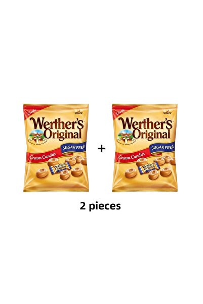 Storck Werther's Original خالي من السكر بدون سكر 70 جم (2 قطعة)