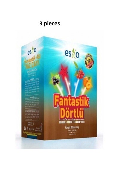 ESİLA 3 علب (135 كيس) شاي رائع بأربعة أشكال