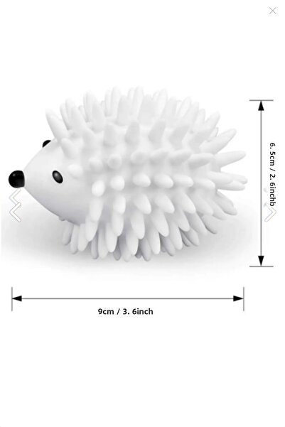 MissClean (2 Τεμάχια) Hedgehog Model Lint Collector - Αντιρυτιδική μπάλα στεγνώματος ρούχων