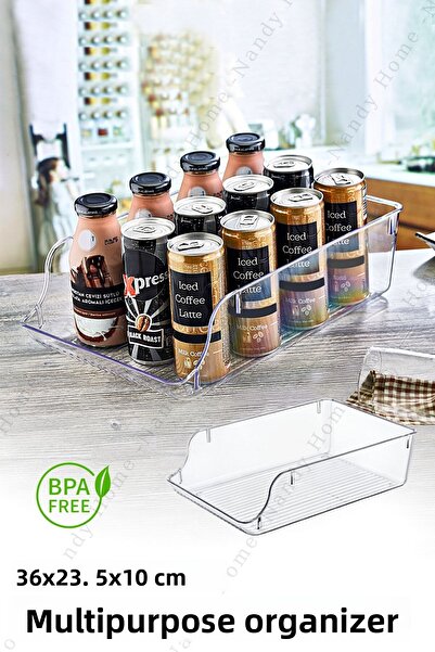 Nandy Home Organizator multifuncțional pentru băuturi, frigider și dulap de d...