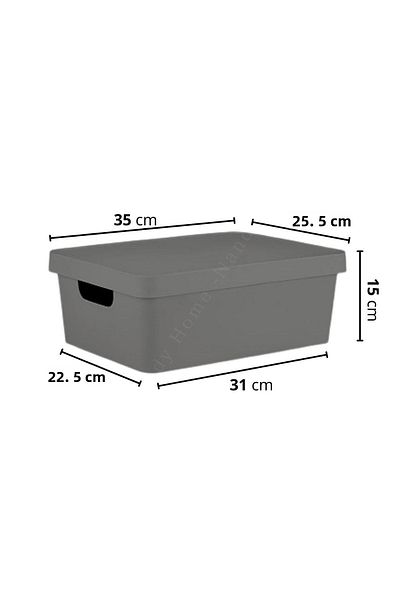 Nandy Home Ανθρακί Χρώμα STD 10 Lt. Κλασικό Κουτί με Καπάκι