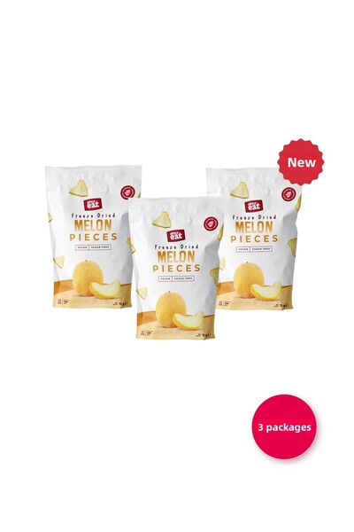 EverEat Melon Dried Fruit Chips 15 g X 3 Pieces Freeze Dried Fruit