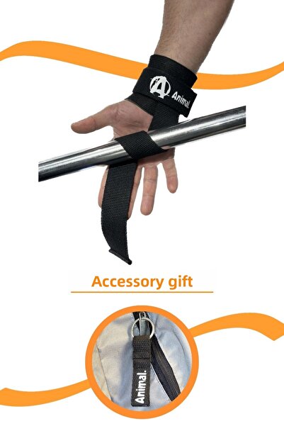 E-HSPORT Grip Pro Lifting Strap-Straps με λουράκια και μπρελόκ