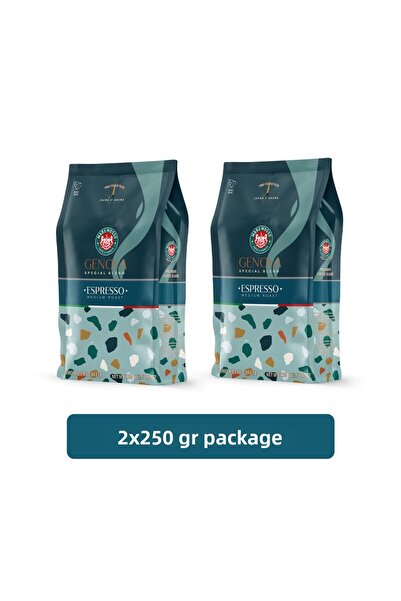 Mare Mosso Caffe ê Vendite ايسبريسو جينوفا بليند 2×250 جرام (النواة أو المطحو...