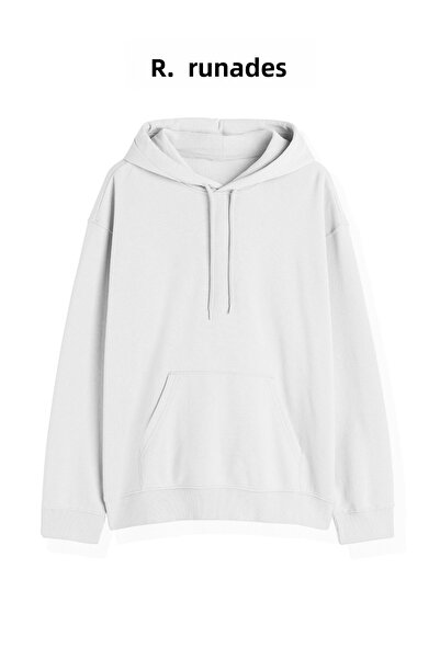 ruNadeS Ανδρικό Σετ αθλητικής φόρμας με βαμβακερή τσέπη καγκουρό με χαλαρή εφαρμογή