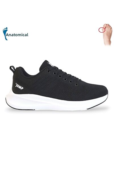 Jump 1810-29537 Anatomical Sole Knitwear Fabric Sneakers - NKT01810-black white-40