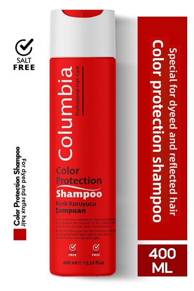 Columbia Color Protection Colored Hair Shampoo - Salt-Free and Sulfate-Free