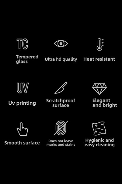 Olinpa Premium Προστατευτικό Πλάτης Γυάλινης Κουζίνας | Πλούτος, Επιτραπέζια σκεύη, Προσευχή μυρμήγκιας