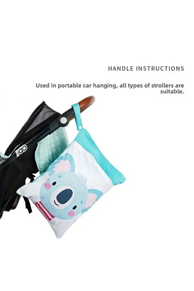 GlassySKY Αδιάβροχη τσάντα αποθήκευσης διπλής θήκης για πάνα και ρούχα - Σχολείο, Νηπιαγωγείο, Πισίνα, Ταξίδια