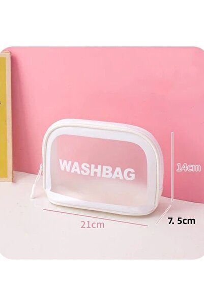 YOYOSO Oval Waterproof Makeup Bag with Transparent Window