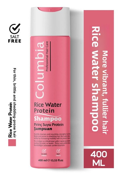 Columbia Anti-Hair Loss Rice Water Protein Shampoo 400 ml