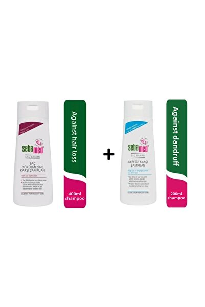 Sebamed Anti-Spill 400 ml and Anti-Dandruff 200 ml Shampoo Set