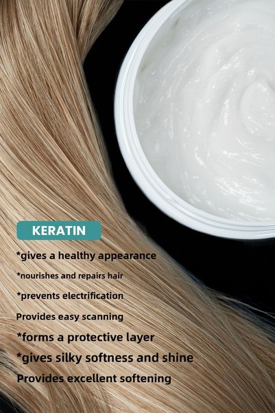 OSHİNE Repairing Nourishing Keratin Care Hair Mask Sulfate-Free, Keratin Care Effect Mask, 350ml