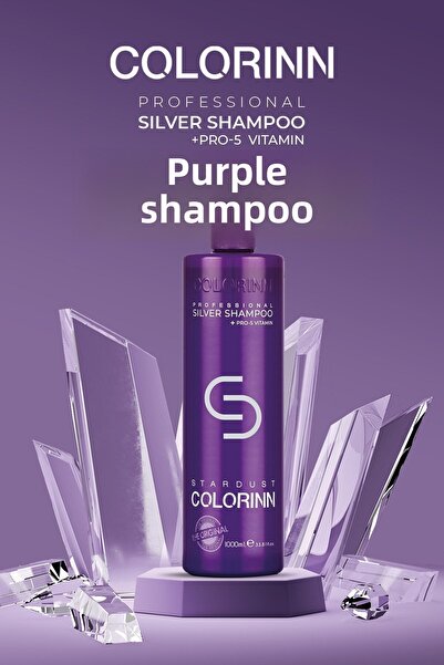 Colorinn Stardust Silver Purple Shampoo 1000 ml 8681820113426