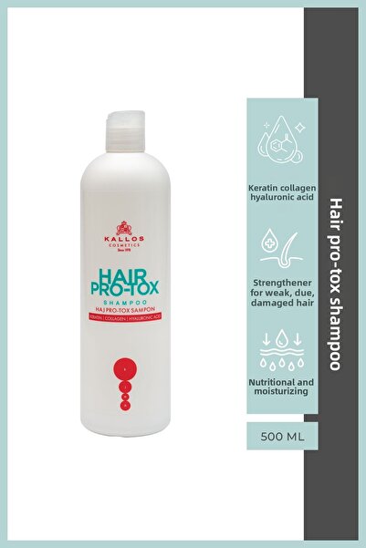 Kallos Cosmetics Hair Pro-tox 500ml Keratină, Kolajen Ve Hyaluronik Asitli Şa...