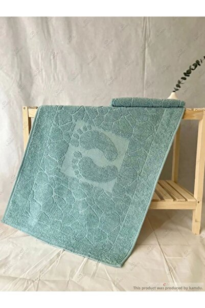 Chicvente 1 Piece 50X70Cm Cotton Foot Mat, Towel Mat, Stoneworking Foot Pattern Mat