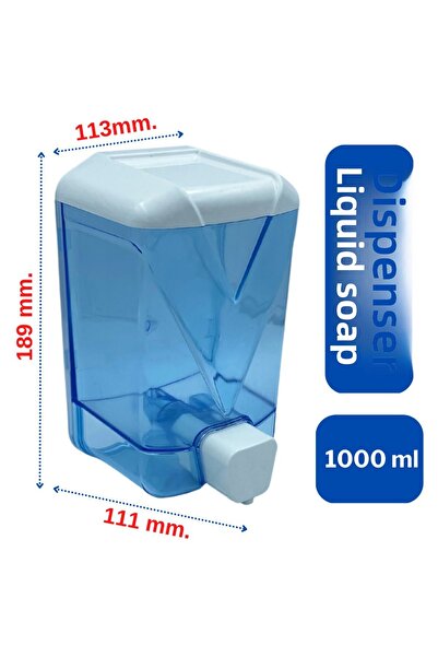 WESPA 1000 Ml. X 10 Pcs Clear Plastic Soap Dispenser