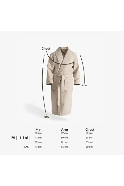 Green Black Ανδρικό μπουρνούζι Afra Beige Pique