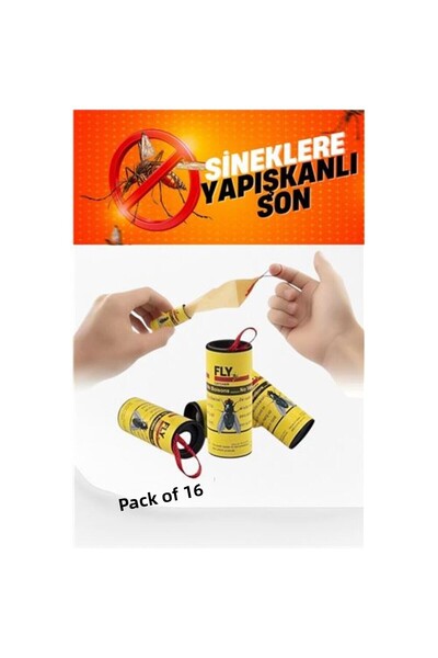 Skygo Modacar Adhesive Fly Strip Fly Trap 16 Pcs