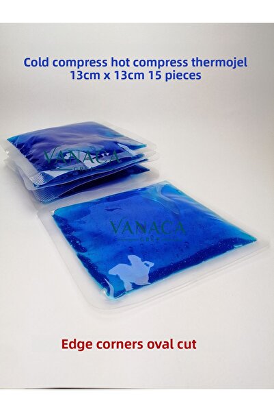Vanaca Grup 13cmx13cm *15pcs* Cold and Hot Compress Gel - Thermogel Heater and Cooler Pack
