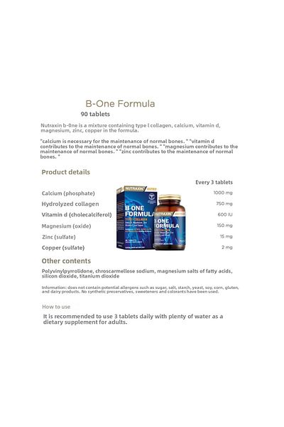 Nutraxin B-one Formula 90 and Artroflex 90 Tablets