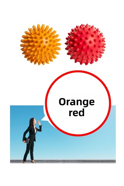 HeiN Massage Ball Spiky Ball Nerve Stimulating Hand Foot Back Leg Body Exercise Ball