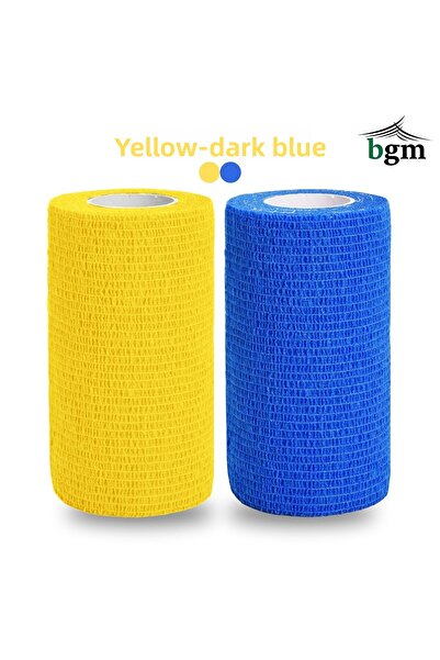 bgm ضمادة مطاطية ذاتية اللصق مقاس 10 سم × 4.5 متر، شريط رياضي كوبان