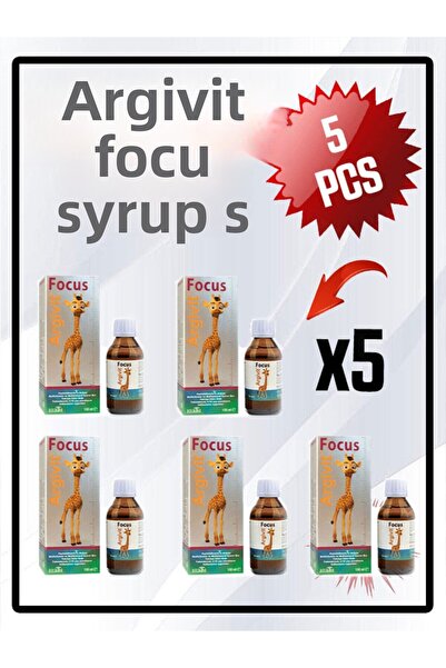 ARGİVİT FOCUS شراب متعدد المعدن مع تأثير L-Arginine 150 مل 5 قطع