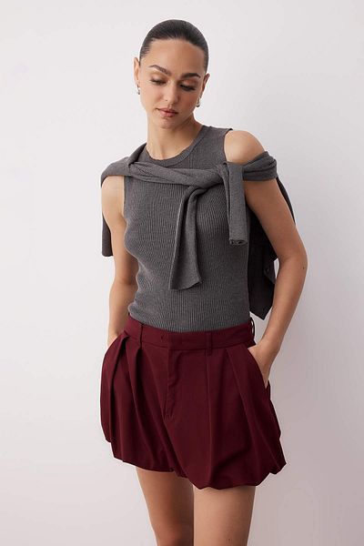 Trendyol Collection Guler cu aspect mercerizat gri închis Detaliu de legare Tricotaj ajustat/îmbrățișat pe corp Cardigan TWOAW26HI00085