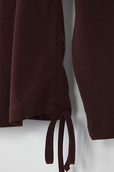 Trendyol Curve Braune Sandy Strickbluse in Übergröße