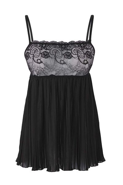 Trendyol Collection Babydoll negru cu pliuri, cu croiala normală, drept fără capac THMAW26LL00000