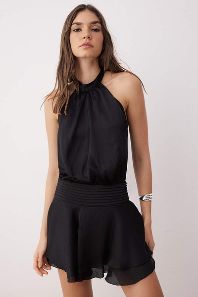 Trendyol Collection Black Plain Short / Mini Woven Dress Twoss25El00894