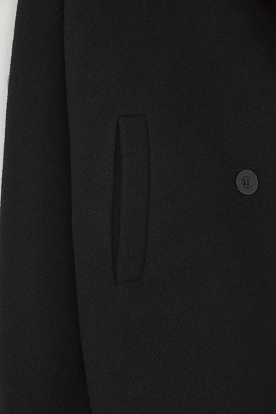 Trendyol Collection Black Regular Wool Oversize Cashmere Short Jacket Coat Twoaw26Dd00009