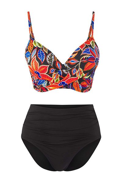Trendyol Collection Patterned High Waist Bikini Set Tbess25Bt00202