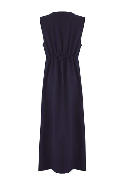 Trendyol Modest Μπλε ναυτικό φόρεμα Gilet με διπλό στήθος με κλείσιμο TCTSS25EB00104