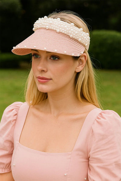 BAHELS Імпортний капелюх з перламутровим візором і підборіддям